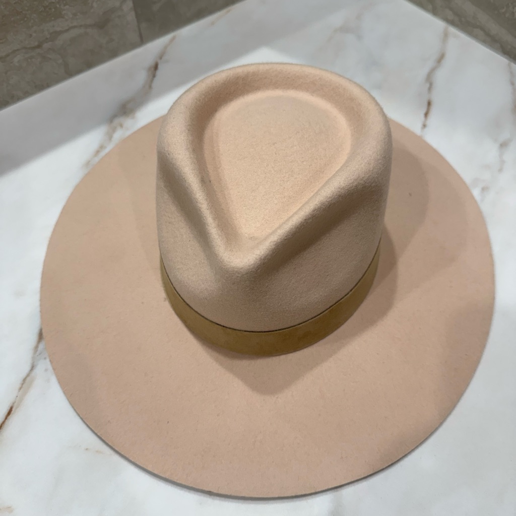 Lack Of Color Felt Wide Brim Fedora Hat Small 55cm